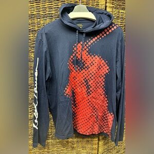 Polo Ralph Lauren Blue and Red Hoodie-‎ Large Dot Pony- Large